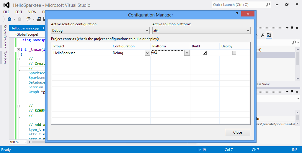 Figure 20: C++ compilation - platform